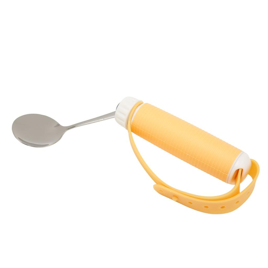 Disabled Patient Spoon Easy Grip Safe Stainless Steel Eating Aids Spoon Tableware Adaptive Utensils for Arthritis