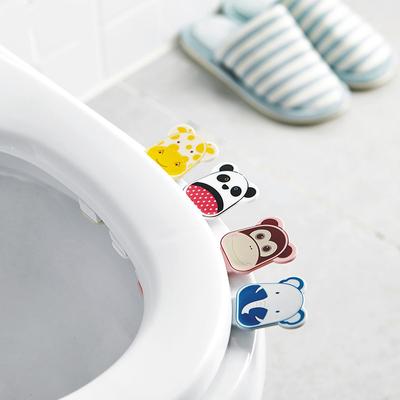 1/2/3SETS Cute Cartoon Toilet Lid Lifter Seat Handle Holder Convenient Tool Seat Ring Flapper Bathroom Sanitary Closestool