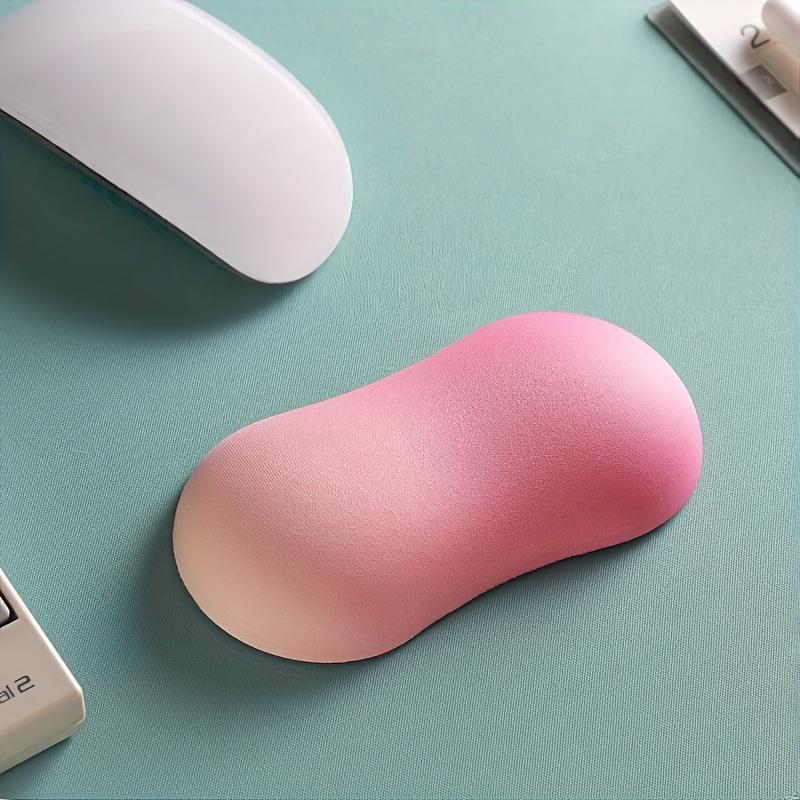 

Gel Memory Foam Mouse Wrist Rest, Ergonomic Pain Relief for Office Computer Use, Breathable Fabric Comfort, Ideal Gift рожевий