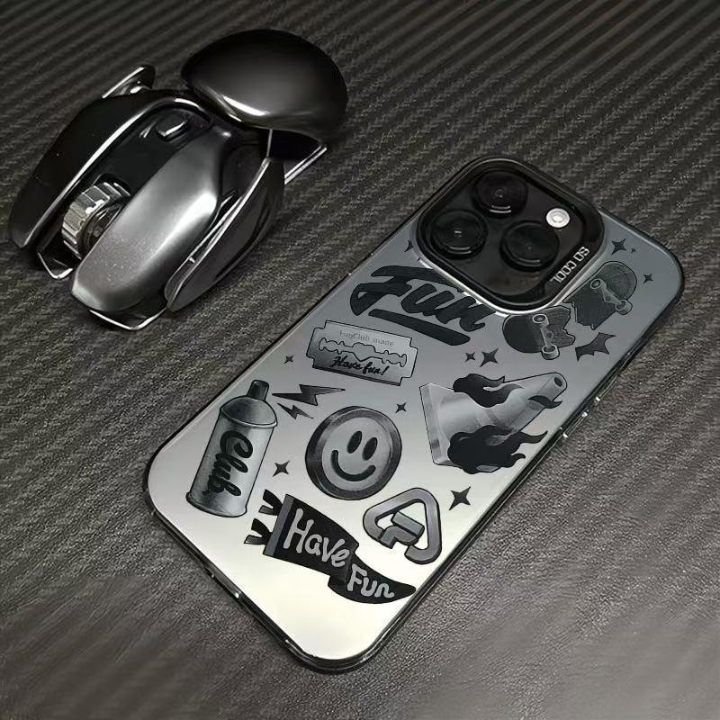 

European & American Style Creative Illustration Phone Case for Apple iPhone 13/14/15/16/17 Promax 13 Pro