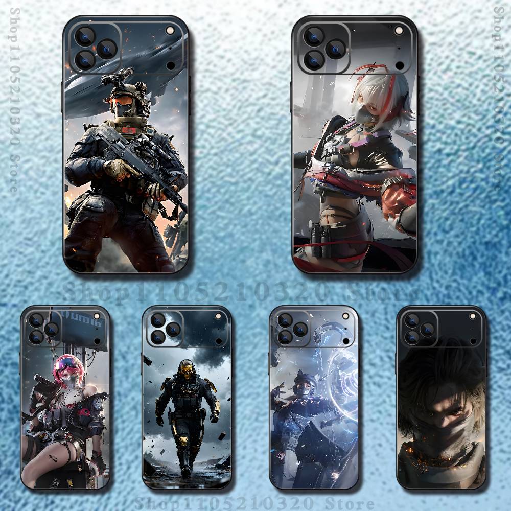 Game Delta Force Phone Case For iPhone 17,16,15,14,13,12,11,Pro,Max,Plus,E,Air,Mini Protective TPU Cover