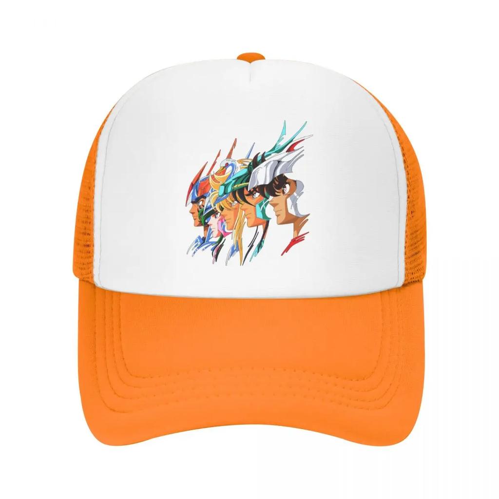 Individuelle Saint Seiya Knights Of The Zodiac Baseballkappe Atmungsaktive Trucker-Kappe Sport Snapback Trucker-Kappe
