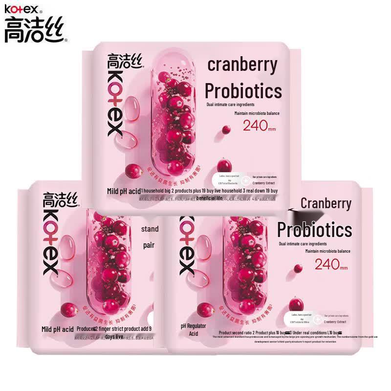 Kotex Cranberry Ultra-Thin Daily Sanitary Napkins