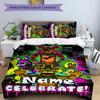 3pcs Freddy Bear1 Cover Set - Personalized Name, HD Printed Bedding with 1 Cover and 2 Pillowcases - Perfect for Home Decor, Easy Care