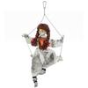 80 Cm Halloween Animated Hanging Creepy Girl On Swing Decoration Kicking Legs Sound And Touch Activated