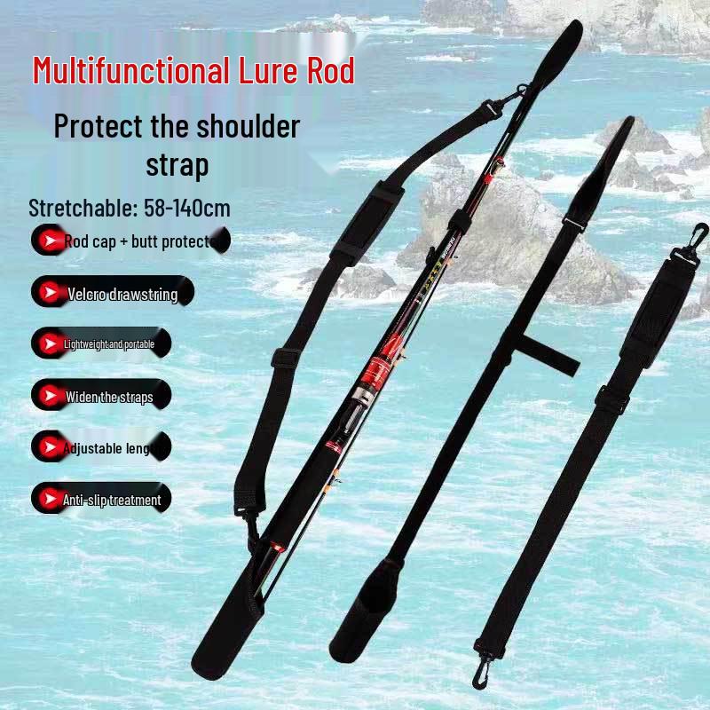 Nowy styl pogrubiony pokrowiec ochronny na wędkę z pętlą na ramię