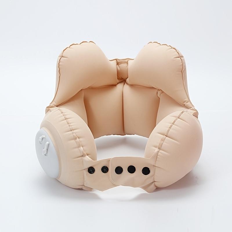 1pc Compressible Inflatable Neck Pillow, Travel Portable Cervical Support Pillow, Compressible Air Pillow, Travel Neck Pillow, Napping Pillow 1pc