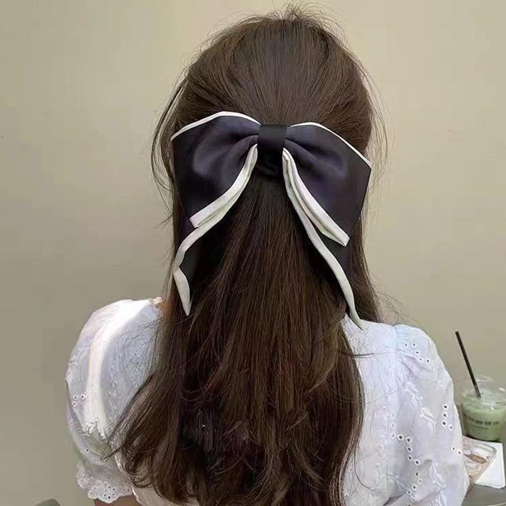 1/2pcs Elegant Hair Ties For Women Sweety Bowknot Hair Rope Girls Fashionable Daily Life Hair Accessory Trendy Hair Ropes