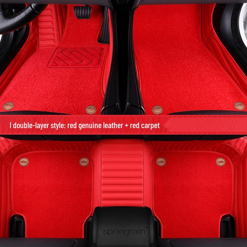 Mercedes-Benz Genuine Leather Full Surround Floor Mats for E-Class, C-Class, S-Class, G-Class, EQC, EQE, GLS, GLE 450 AMG.