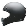 LEAD Motorcycle Full Face Scrambler Helmet RUDE Matte Black Free Size (Less than 57-60cm)