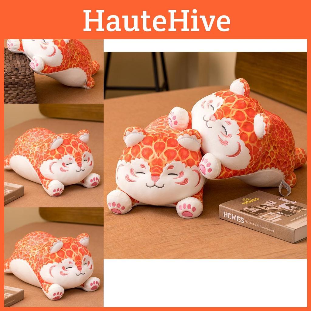 Charming 50cm Orange Tiger Plush Doll Cuddly Stuffed Animal Ideal For Birthdays And Weddings