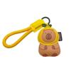 Animal Cartoon Key Holder Doll PU Leather Key Rings Fashion Kapybara Keychain  Bag Charm