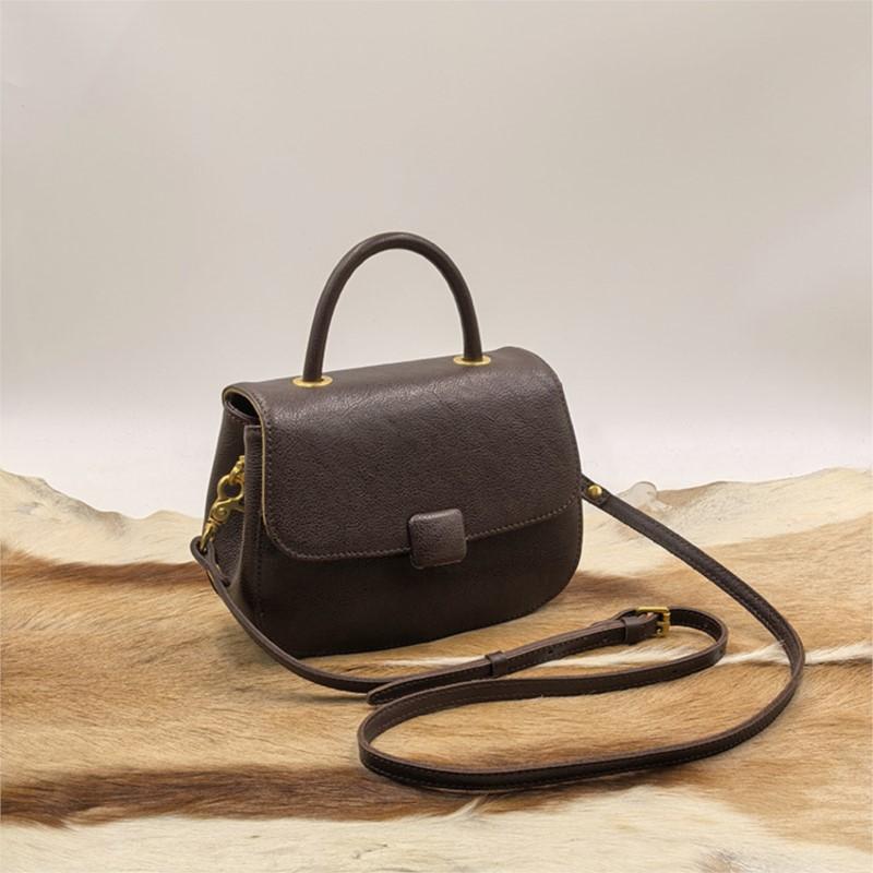 

Johnature Винтажная сумка ручной работы из натуральной кожи, сумка из натуральной коровьей кожи, универсальные сумки через плечо кофейный