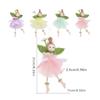 Long Legs Flower Fairy Ornaments with Flower Skirt Girl Hanging Doll  Baby Shower