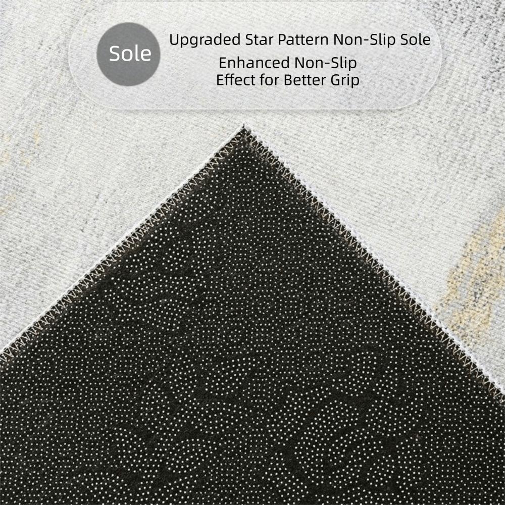 Flannel Anti-Slip Floor Mat Non-Slip Backing Festive Entrance Rug  For Corridors