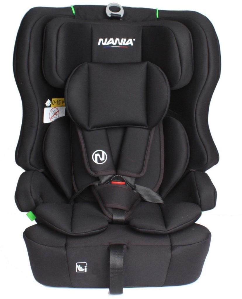 Car Seat - NANIA - RIO - Group 1/2/3 - 76-150 Cm - I-Size - Reducer - Black