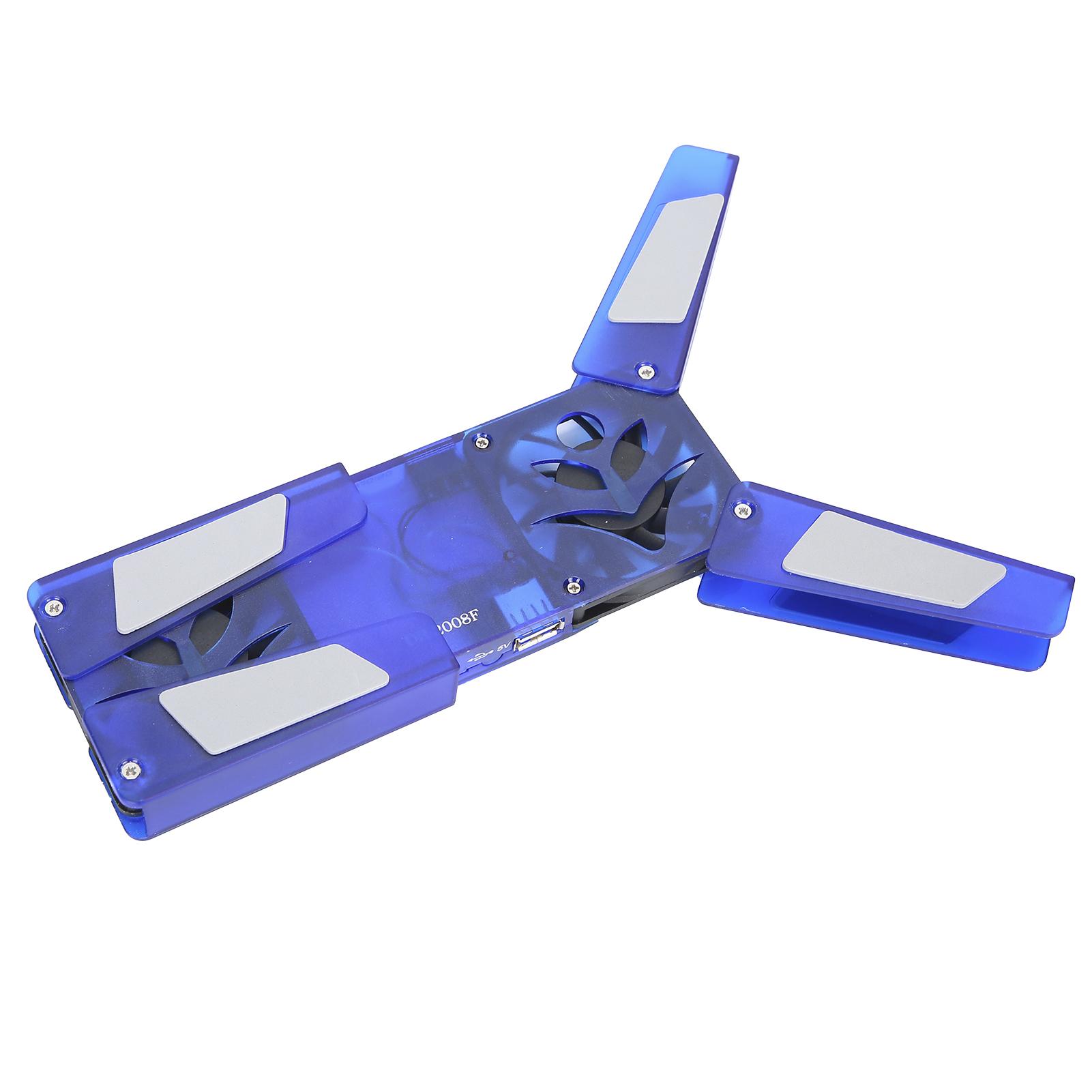 

Laptop Cooling Stand Dual Fan Foldable Cooler Pad USB Cable Computer Supplies DR‑2008F