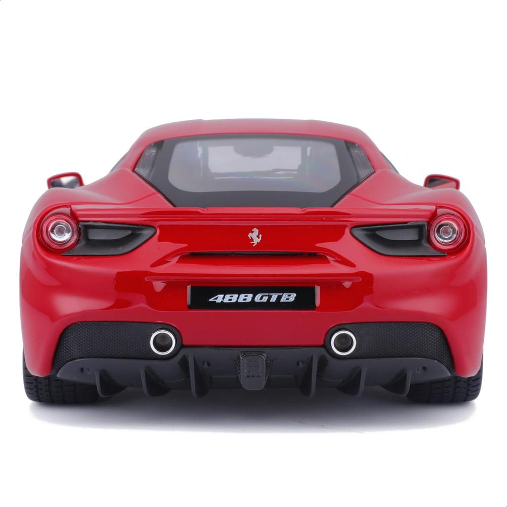 Bburago 1/18 Scale Ferrari 488 GTB Red / Diecast Model Car Finished Product 18-16008