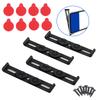 4pcs Car Weather-Proof Number Plate Mount Bracket Frameless Front Rear License Plate Holder Auto Accessories for an Plate