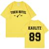 Rock Band Tokio Hotel Kaulitz Tričko Pánská Móda Neformální Tričko s krátkým rukávem Hip Hop Punk Trička nadměrné velikosti Unisex Streetwear