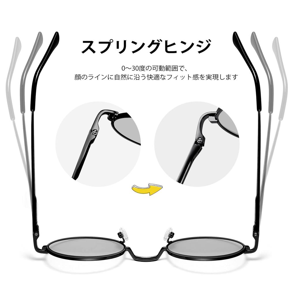 Joopin Sunglasses Round Polarized UV400 Protection Lightweight Fishing Driving Hiking black Gray Women's