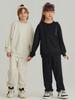 2026 Spring Terry 430g Kids Trendy Hoodie & Sweatpants Set - Casual Streetwear for Boys & Girls