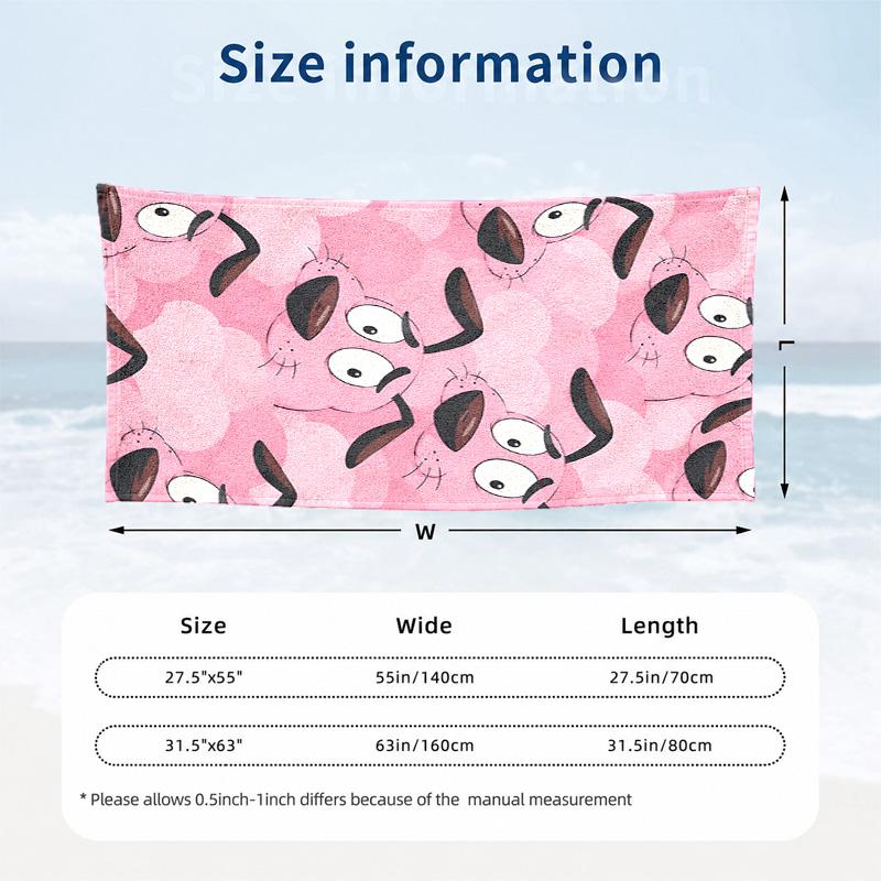 Brave Dog Microfiber Beach Towel Quick Dry Sand Free Lightweight Beach Towels for Travel Swimming Camping