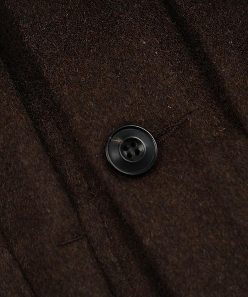 FRIZMWORKS Solid Wool Trucker Jacket _ Brown