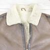 80s-90s U.S. Army B-3 Flight Jacket by Ramspear/Men's XL/Brown/Sheepskin/Bomber/Air Force(USED)