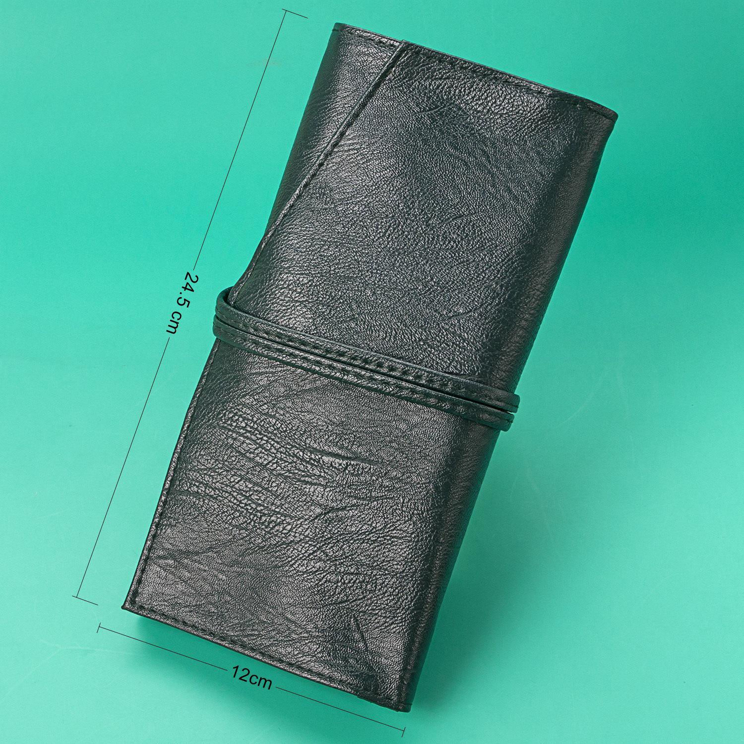 

Набор из 14 кистей для макияжа Green Cloud с мягким ворсом - Включает кисти для пудры, румян, контуринга и теней.