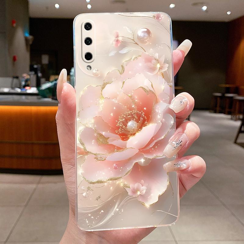 For Honor Play 3 ASK-AL00x Casing Clear Luxury Fashion Butterfly Flowers Soft TPU Silicone Cover Bumper Honor Play3 Phone Case