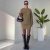 Autumn 2025 Round Neck Knit Sweater and Bodycon Skirt Set for Women