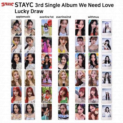 Terzo singolo album We Need Love Photocard Estrazione a sorte Apple Everline Withmuu