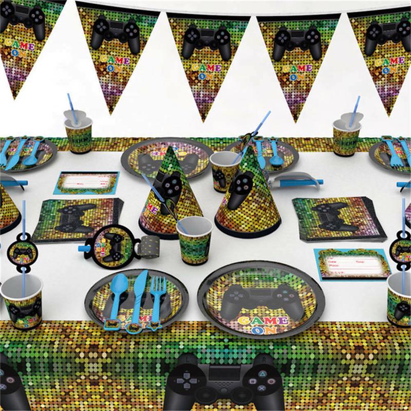 Game Theme Birthday Party Birthday Supplies Decor Battle Gaming Controller Video