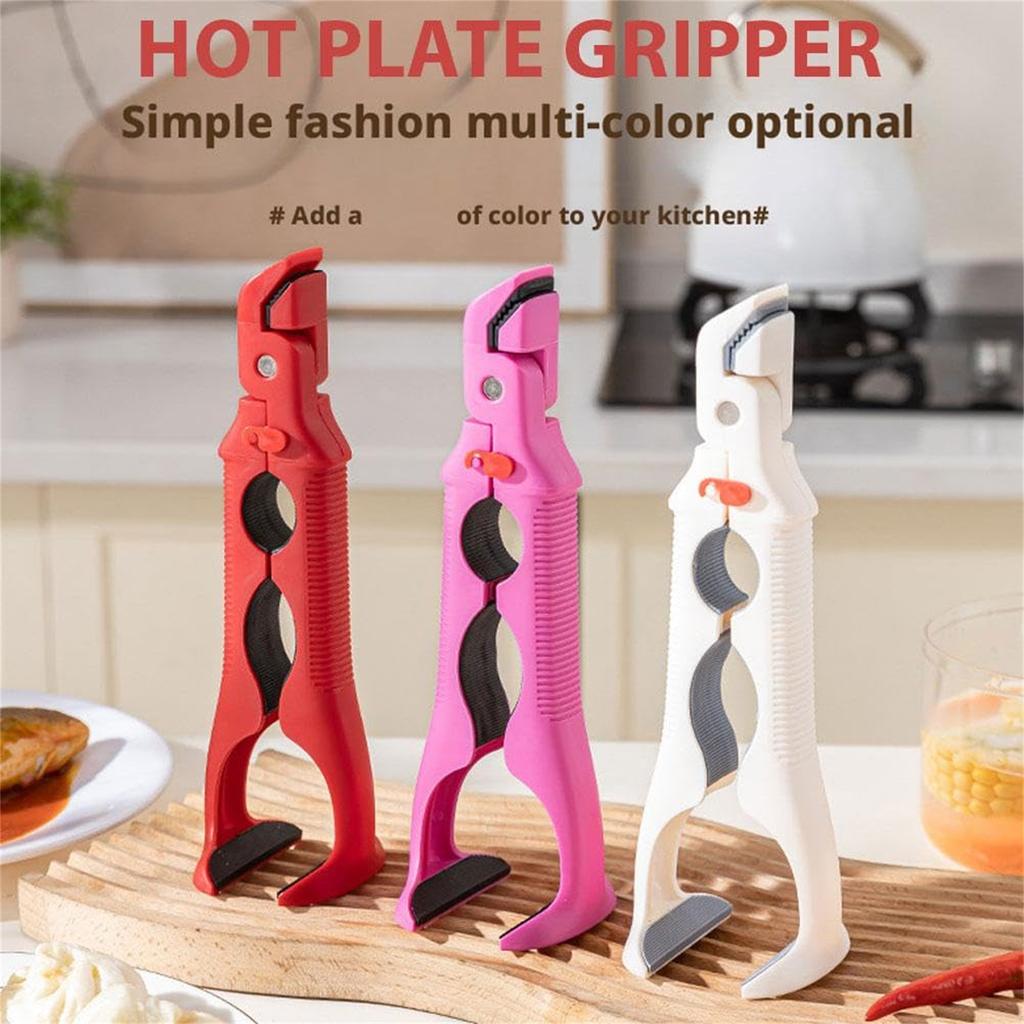 Scald Plate,Multi-Function -Scald Bowl Clip,Multi Angle Hot Plate Grippers Tongs,Bowl Clip Hot Dish,Kitchen Utensil
