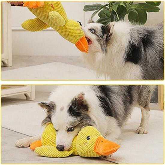 Dog Calming Duck, The Dog Duck,Calming Duck Toy, 2025 Durable The Dog Calming Duck Toy, Yellow Stuffed Calming Duck Chew Toys for Dogs Indoor Puppy