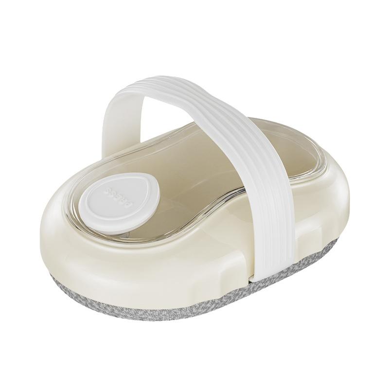 

Bath Brush Multifunctional Household For Kids Adultbody Wash Shampoo Dispenser With Massage Feature Head Body Shower Brush бежевый