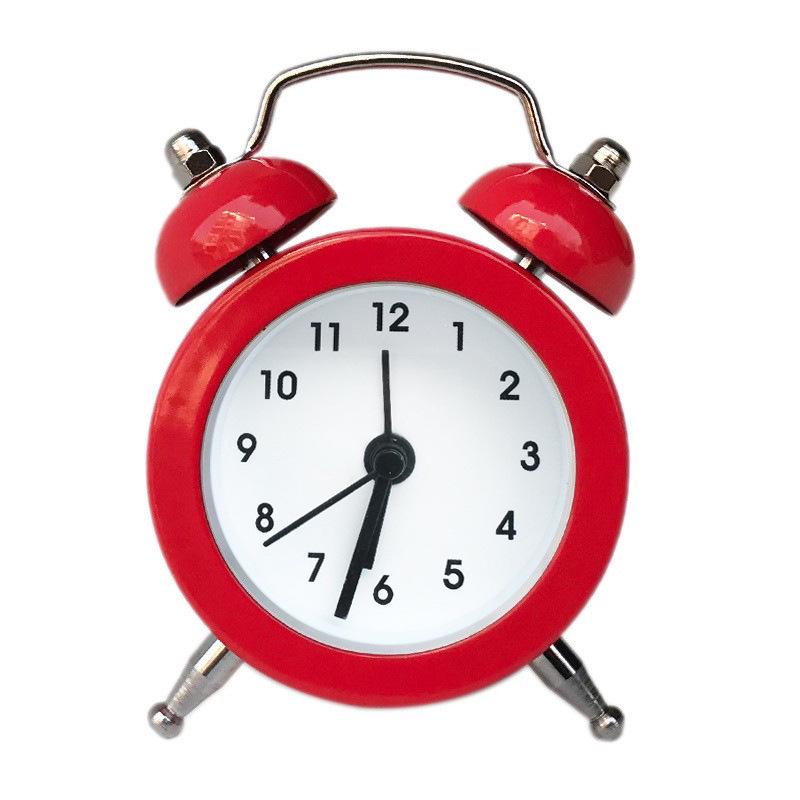 5cm Metal Quartz Alarm Clock for Kids with Customizable Face & Logo