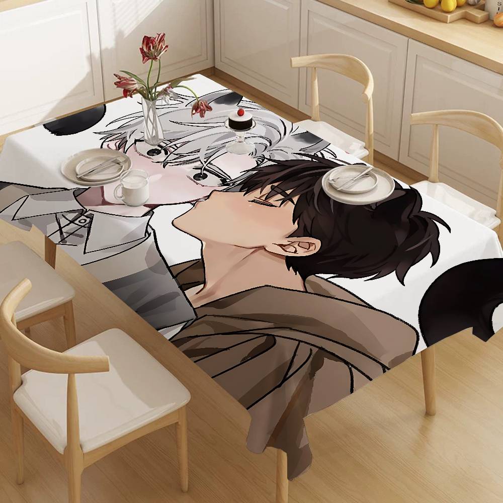 Passion Bl Anime Pattern Tablecloths Summer Washable Picnic Party Rectangle Table Cover Home Dining Decor
