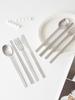 Kamomekitchen [1+1] Pleated Stainless Steel Cutlery 8-Piece Set (Spoon, Chopsticks, Fork, Knife)