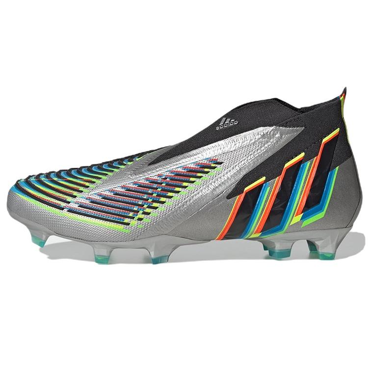 adidas Predator Edge+ FG Silver Metallic Black Men s HR1560 EU 40