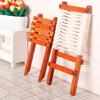 Miniature Dollhouses Display Beach Chair Accessory 1/12 Scale, Realistic Zakka Wood Chair Dollhouses Props