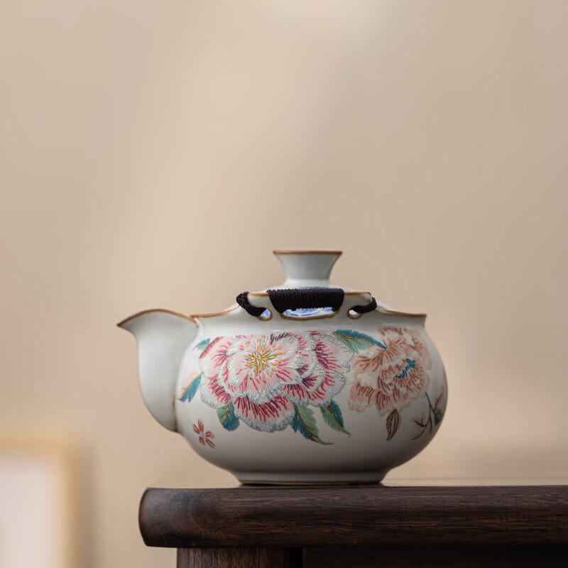 Tao Zhide Portable Ru Kiln Travel Tea Set