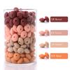 50pcs/lot 12mm Silicone Spacer Beads for DIY Charms Newborn Nursing Accessories Necklace Pacifier Chain Teething Toy BPA Free