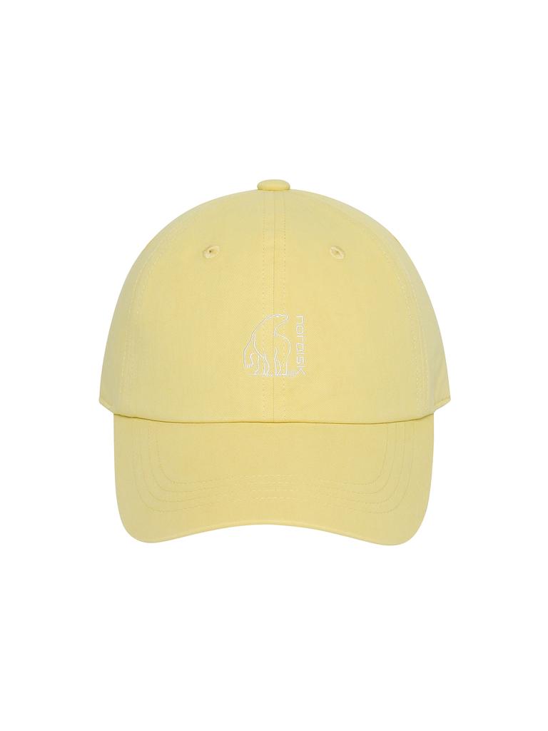 NORDISK [Signature] Polar Bear Logo Cotton Ball Cap_Dark Yellow