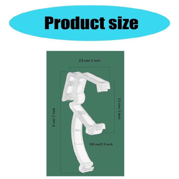 20 Pieces 2Inch Valance Clips Window Blind Clips Valance Retainer Clips for Horizontal Blind Valance for Home and Office