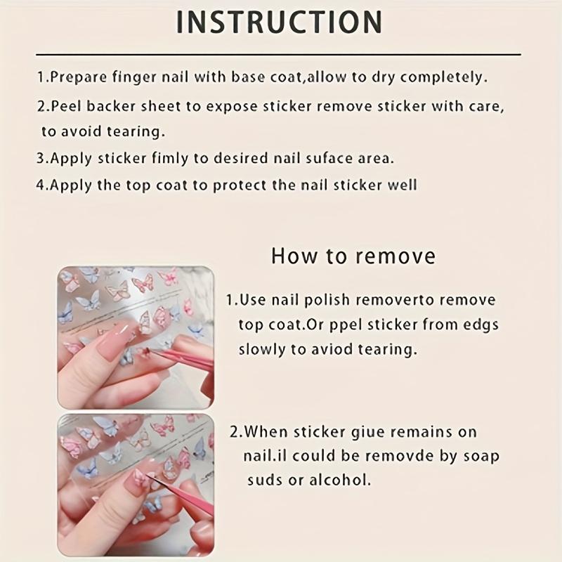 1 Sheet of Embossed Nail Art Stickers, Creative Cute Bear Cherry Heart Bow Cartoon Embossed Multi-Design Y2K Nail Decals