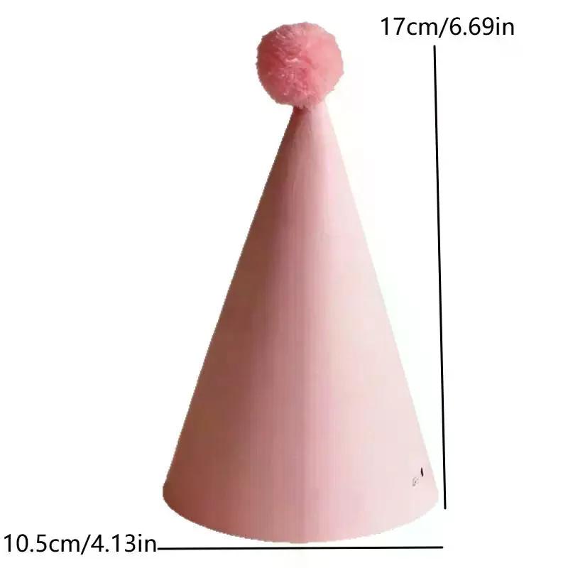 10 farbenfrohe Geburtstagspartyhüte | Macaron-Kegelhüte, Perfekt für Geburtstage und Partys
