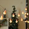 Christmas LED Light String Santa Claus Snowman Xmas Tree Hanging Ornaments Navidad Decoration For Home New Year Gift