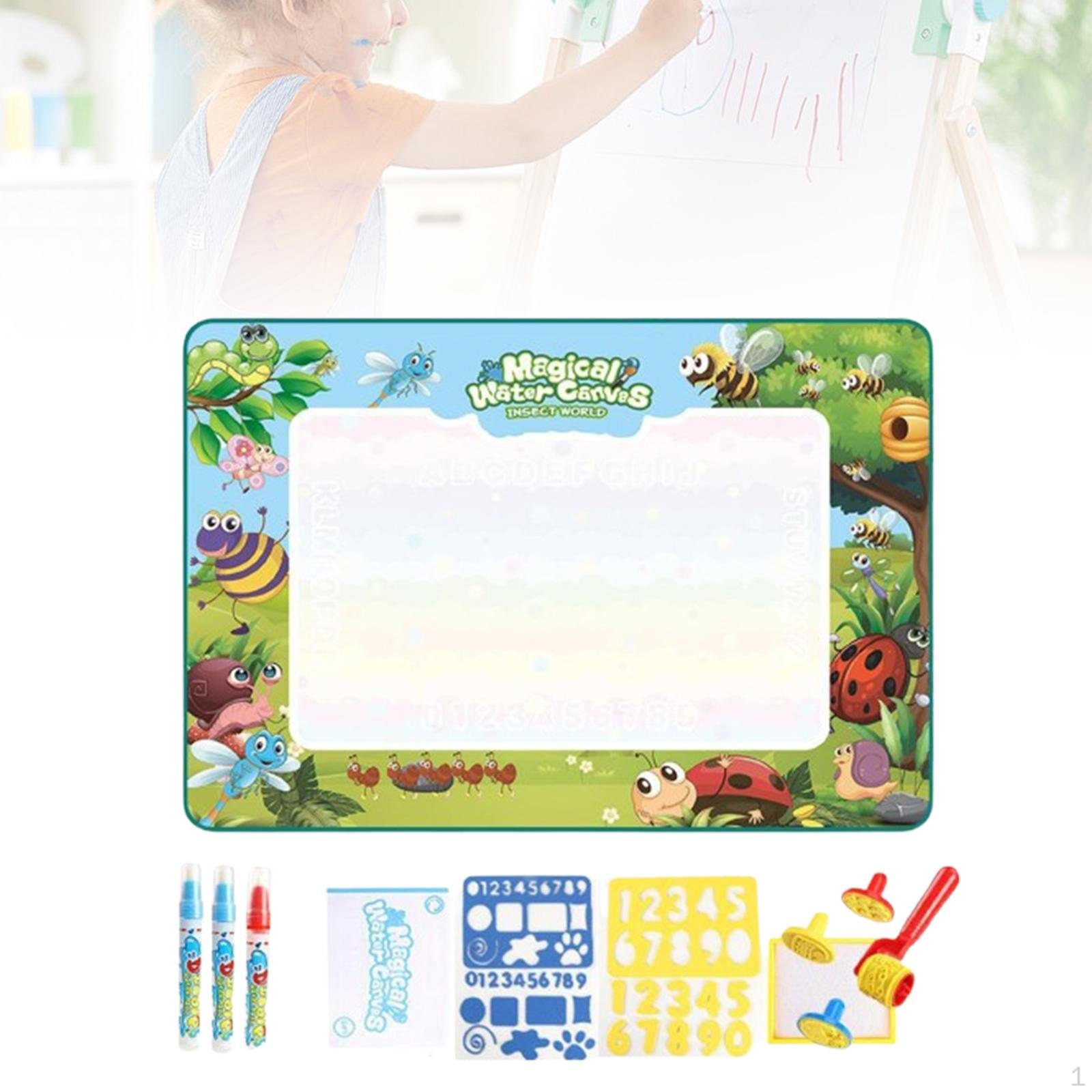 

Творческий коврик для рисования акварелью для детей, развивающая игра Insects